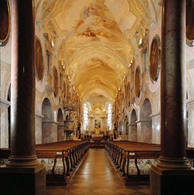 Im Inneren der Stifstkirche von Geras, © IMAGNO/Gerhard Trumler