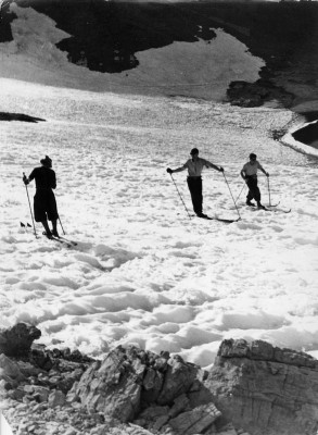 Skifahrer am Stilfserjoch, © IMAGNO/Austrian Archives (S)