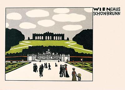 Wiener Werkstätte Postkarte Wien Gloriette, © IMAGNO/Austrian Archives