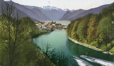 Gmunden mit Traunausfluss, © IMAGNO/Austrian Archives