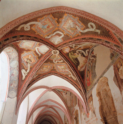Gotisches Kreuzganggewölbe mit Fresken, © IMAGNO/Gerhard Trumler