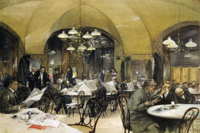 Im Café Griensteidl, © IMAGNO/Wien Museum