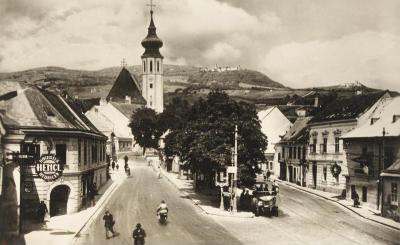 Blick auf den Grinzinger Platz / Cobenzlgasse, © IMAGNO/Sammlung Hubmann