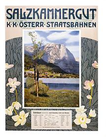 Plakat: Salzkammergut. k. k. Österr. Staatsbahnen