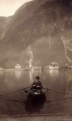 Ruderboot am Hallstädtersee, © IMAGNO/Austrian Archives