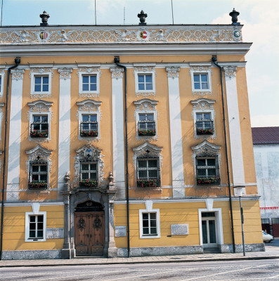 Das barocke Rathaus in Wels, © IMAGNO/Franz Hubmann