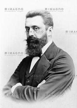 Portrait Theodor Herzl. Photographie. 1896