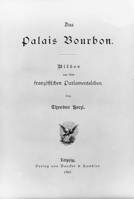 Titelblatt von 'Palais Bourbon', © IMAGNO/Austrian Archives