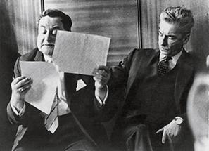 Egon Hilbert und Herbert von Karajan