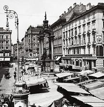 Der Hohe Markt mit dem Vermählungsbrunnen in Wien