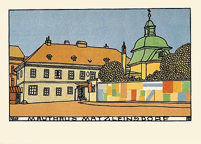 Wiener Werkstätte Postkarte Mauthaus in Matzleinsdorf, © IMAGNO/Austrian Archives