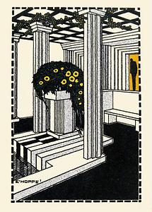Wiener Werkstätte Postkarte Kunsttschau 1908 (2)