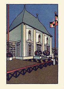 Wiener Werkstätte Postkarte Kunsttschau 1908 (1)