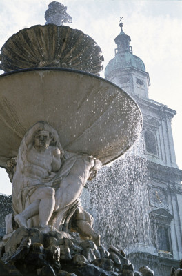 Der Residenzbrunnen in Salzburg, © IMAGNO/Franz Hubmann