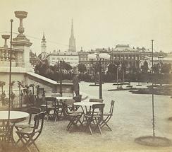 Blick vom Stadtpark auf die Innere Stadt