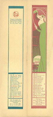 Kalenderblatt April für das Jahr 1900, © IMAGNO/Austrian Archives