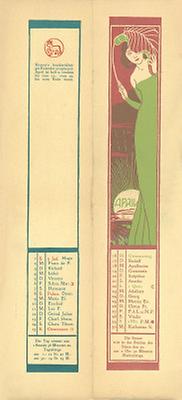 Kalenderblatt April für das Jahr 1900