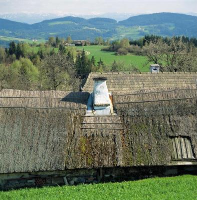 Traditionelle Strohdächer im Mühlviertel, © IMAGNO/Gerhard Trumler