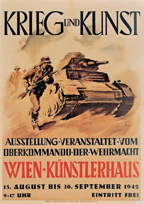 Plakat zur Ausstellung Krieg und Kunst, © IMAGNO/Austrian Archives