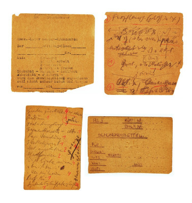 Notizzettel von Viktor Frankl, © IMAGNO/Viktor Frankl Archiv