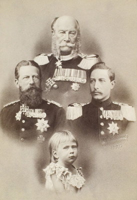 Kaiser Wilhelm I. mit drei Generationen dt. Kaiser, © IMAGNO/Austrian Archives
