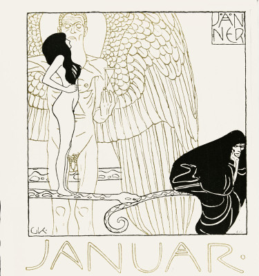 Kalenderblatt Januar für Ver Sacrum, © IMAGNO/Austrian Archives
