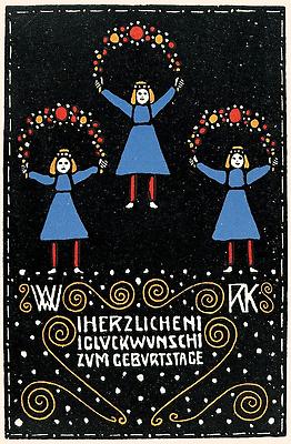 WW-Glückwunschkarte No 27, © IMAGNO/Austrian Archives