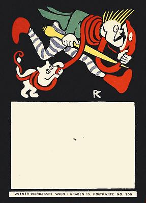 Wiener Werkstätte Postkarte Humor, © IMAGNO/Austrian Archives