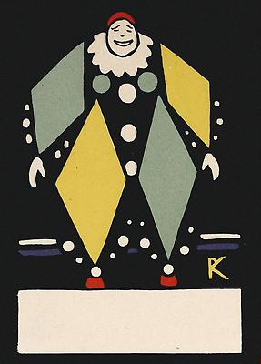 Wiener Werkstätte Postkarte Clown, © IMAGNO/Austrian Archives