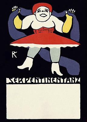 Wiener Werkstätte Postkarte Serpentine Dance, © IMAGNO/Austrian Archives