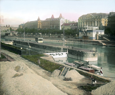 Blick auf die Schleuseninsel, © IMAGNO/Öst. Volkshochschularchiv