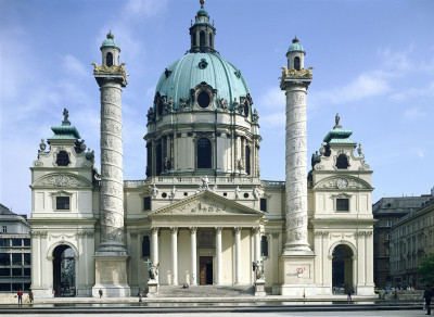 Die Karlskirche in Wien, © IMAGNO/Gerhard Trumler