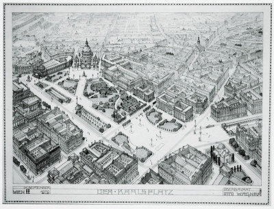 Entwurf zum Projekt Karlsplatz, © IMAGNO/Austrian Archives