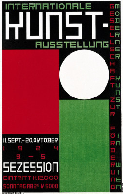 Plakat zur Internationalen Kunstausstellung 1924, © IMAGNO/Austrian Archives