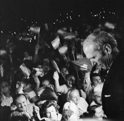 Rudolf Kirchschläger nach der Präsidentschaftwahl 1974, © IMAGNO/Barbara Pflaum