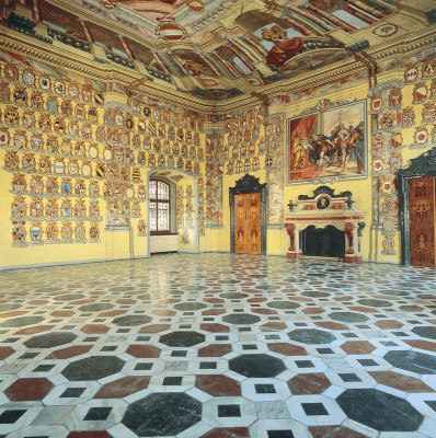 Grosser Wappensaal im Klagenfurter Landhaus, © IMAGNO/Gerhard Trumler