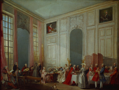 Mozart am Klavier im Salon des Prinzen von Conti, © IMAGNO/Austrian Archives (AA)