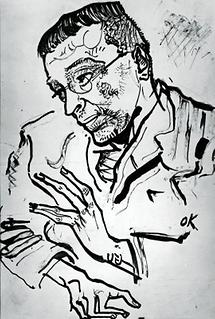 Bildniszeichnung Karl Kraus I