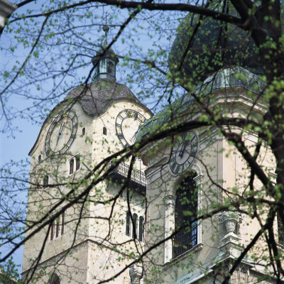 Frauenbergkirche und Pfarrkirche in Stein, © IMAGNO/Gerhard Trumler