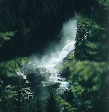 Die Krimmler Wasserfälle in den Hohen Tauern