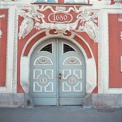 Portal des Hacklhauses in Leoben, © IMAGNO/Gerhard Trumler