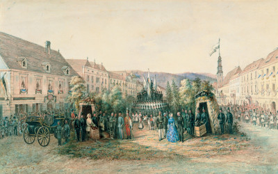 Kaiser Franz Joseph I. besucht Leoben, © IMAGNO/Gerhard Trumler