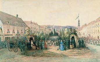 Kaiser Franz Joseph I. besucht Leoben