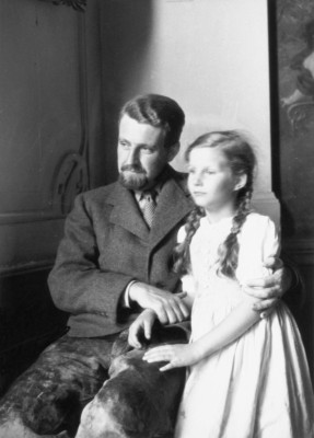 Konrad Lorenz mit seiner Tochter, © IMAGNO/Austrian Archives