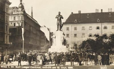 Das 1926 enthüllte Lueger-Denkmal, © IMAGNO/Franz Hubmann