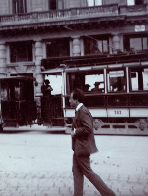 Gustav Mahler auf dem Weg zu Wiener Hofoper, © IMAGNO/Österreichisches Theatermuseum