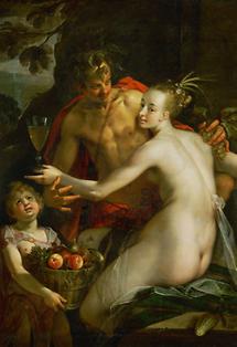 Bacchus, Ceres und Amor