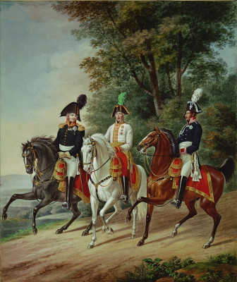 Drei Monarchen zu  Pferde, © IMAGNO/Austrian Archives (AA)