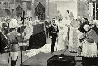 Trauung von Erzherzog Karl Stephan und Erzherzogin Maria Theresia