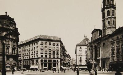 Michaelerplatz mit Looshaus und Michaelerkirche, © IMAGNO/Austrian Archives